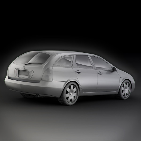 nissan primera p12 wagon 3d model - Nissan Primera P12 Wagon by RTEwork